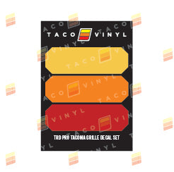 Load image into Gallery viewer, Taco Vinyl Pro Grille Decals

