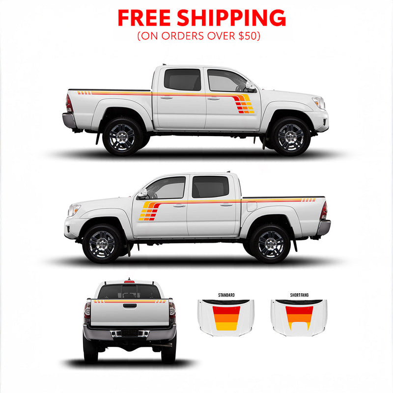 Load image into Gallery viewer, 2005-15 Tacoma Checkered Stripe Kit
