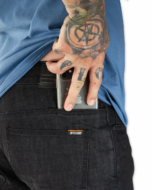 Hideout Denim Standard Fit - Black