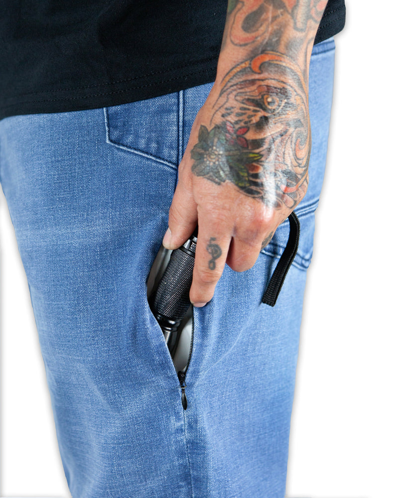 Load image into Gallery viewer, Hideout Denim Taper Fit Pants - Vintage Wash
