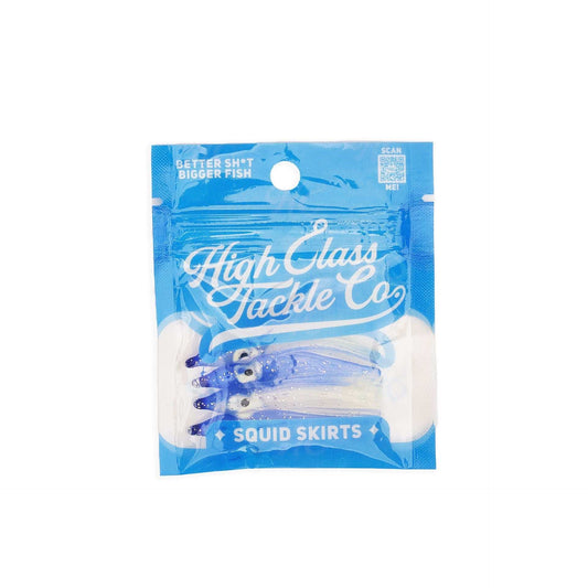 "Blue Dream" Hoochie Squid Skirts (5x PACK) 3.5" - Skoutley Outdoors LLC