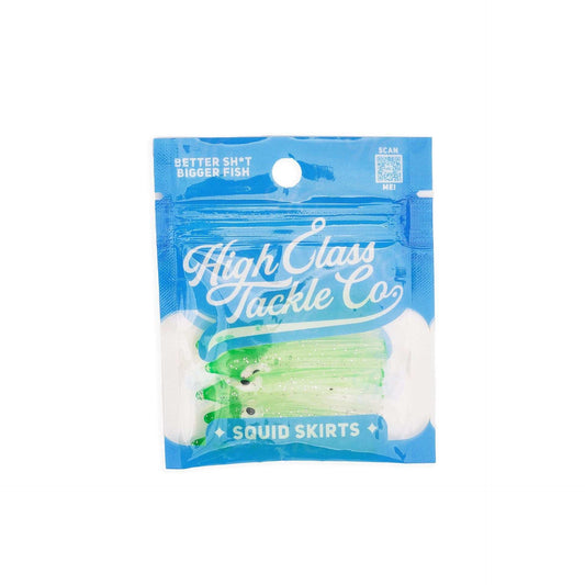 "Lemon Skunk" Hoochie Squid Skirts (5x PACK) 3.5" - Skoutley Outdoors LLC