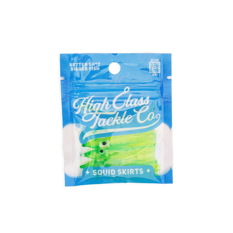 Load image into Gallery viewer, &quot;Mountain Doo&quot;  Hoochie Squid Skirts (5x PACK) 3.5&quot;
