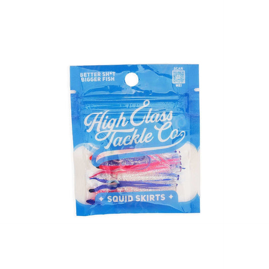 "MoonBow" Hoochie Squid Skirts (5x PACK) 3.5" - Skoutley Outdoors LLC