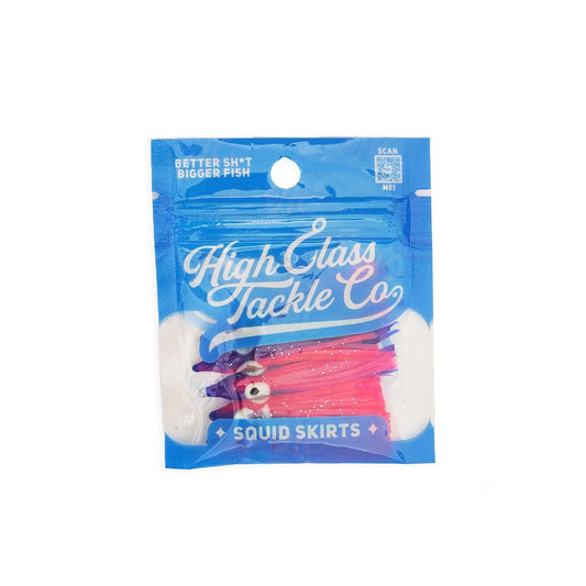 "Pinkity Drinkity" Hoochie Squid Skirts (5x PACK) 3.5" - Skoutley Outdoors LLC