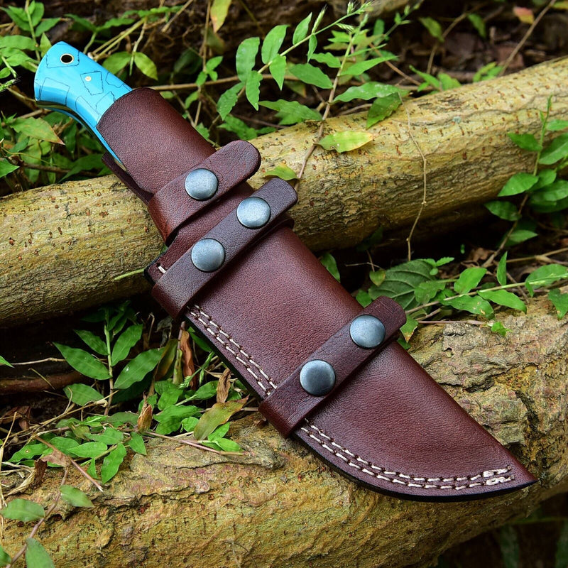 Load image into Gallery viewer, Custom Handmade Damascus Skinning Knife – 4.5&quot; Blade
