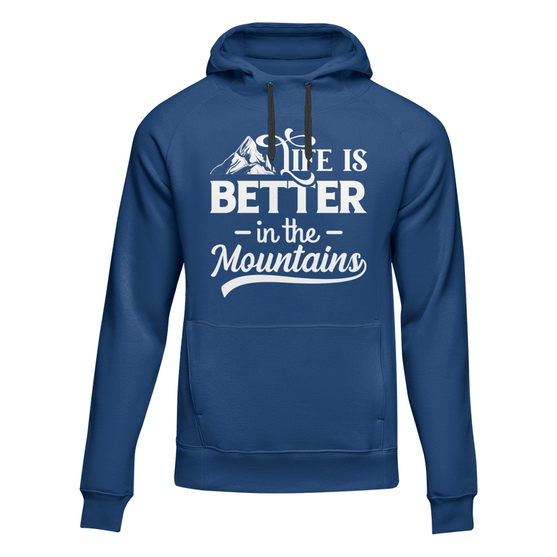 Load image into Gallery viewer, Hiking Life Is Better In The Mountains Adult Fleece Hooded Sweatshirt
