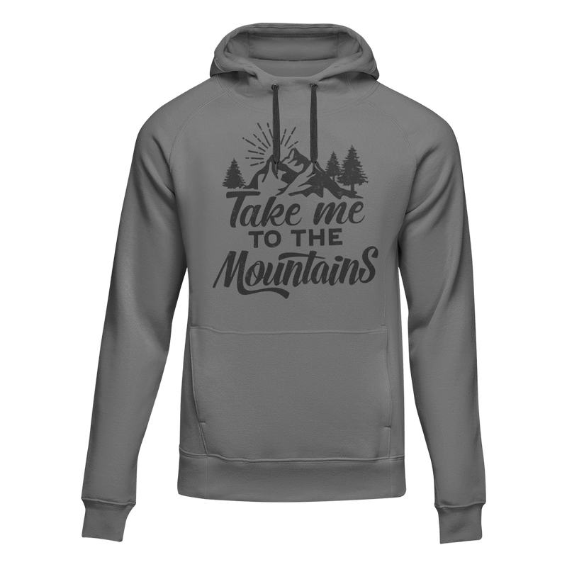 Load image into Gallery viewer, Hiking Take Me To The Mountains Adult Fleece Hooded Sweatshirt
