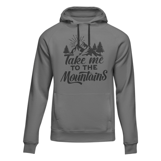 Hiking Take Me To The Mountains Adult Fleece Hooded Sweatshirt