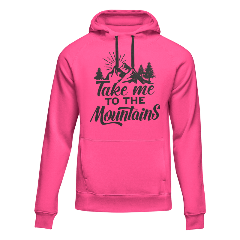Load image into Gallery viewer, Hiking Take Me To The Mountains Adult Fleece Hooded Sweatshirt

