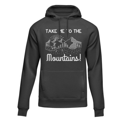 Hiking Take Me To The Mountains Adult Fleece Hooded Sweatshirt