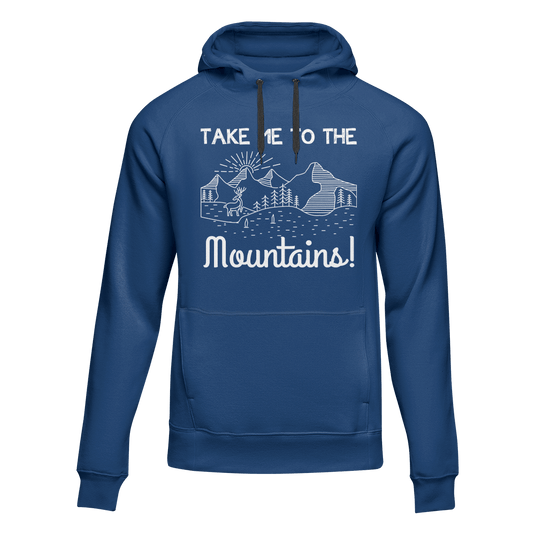 Hiking Take Me To The Mountains Adult Fleece Hooded Sweatshirt
