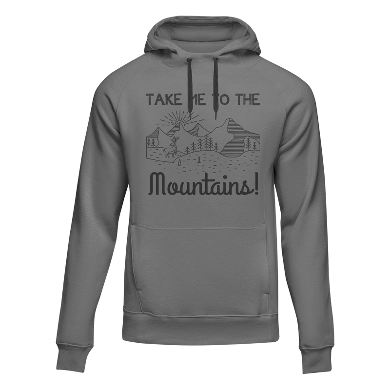 Load image into Gallery viewer, Hiking Take Me To The Mountains Adult Fleece Hooded Sweatshirt
