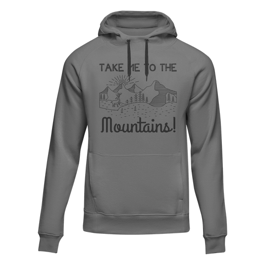 Hiking Take Me To The Mountains Adult Fleece Hooded Sweatshirt
