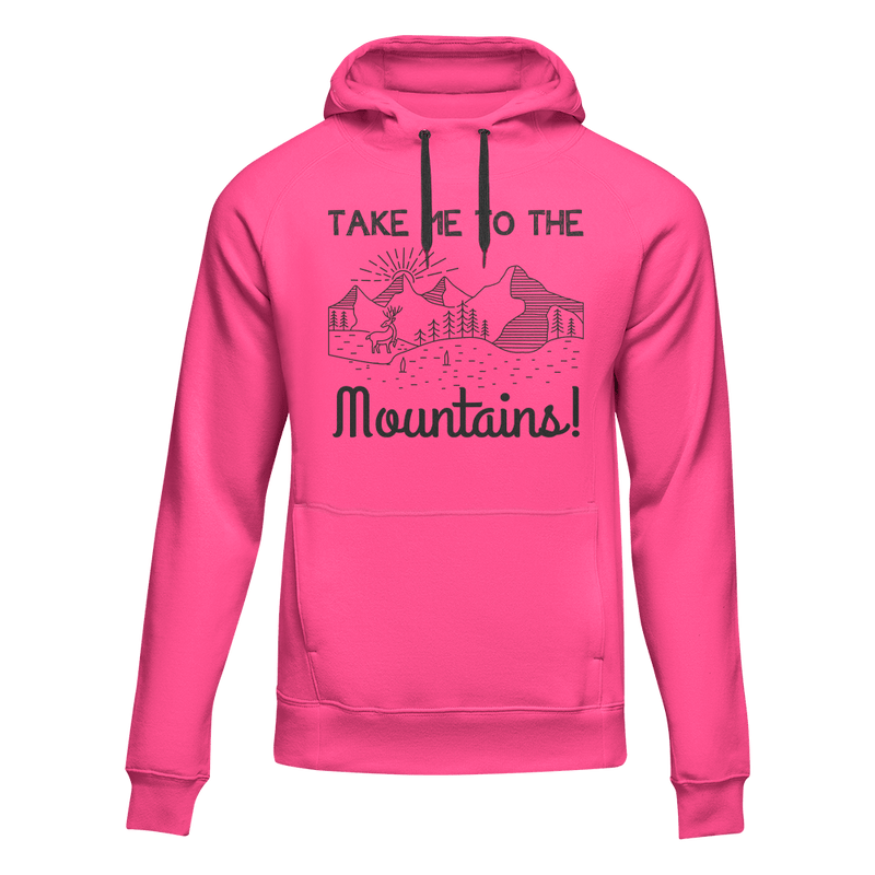 Load image into Gallery viewer, Hiking Take Me To The Mountains Adult Fleece Hooded Sweatshirt
