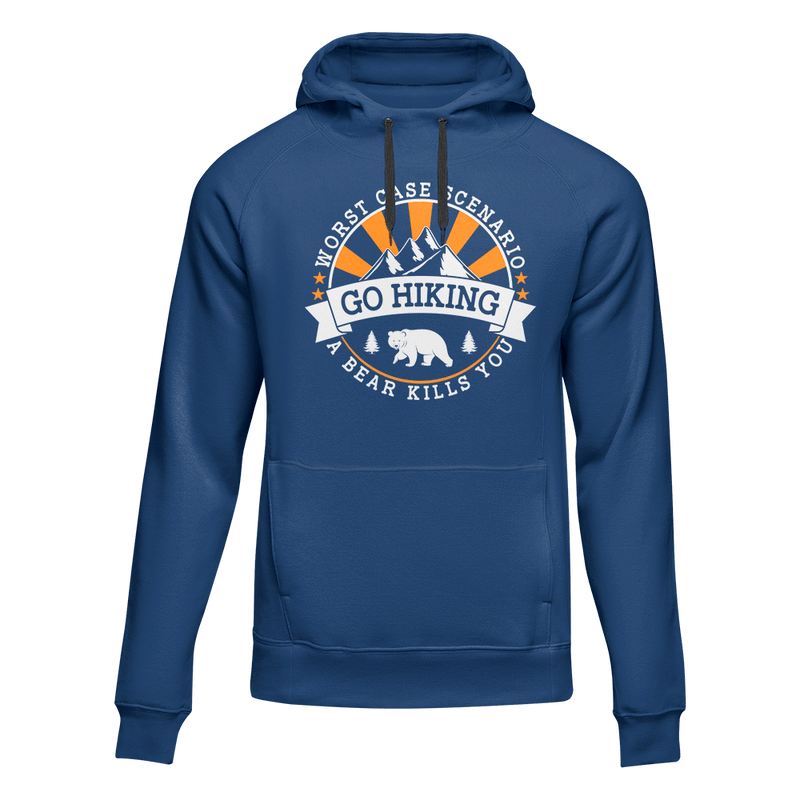 Load image into Gallery viewer, Hiking Worst Case Scenario Adult Fleece Hooded Sweatshirt
