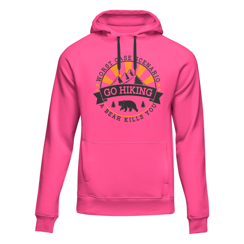 Load image into Gallery viewer, Hiking Worst Case Scenario Adult Fleece Hooded Sweatshirt
