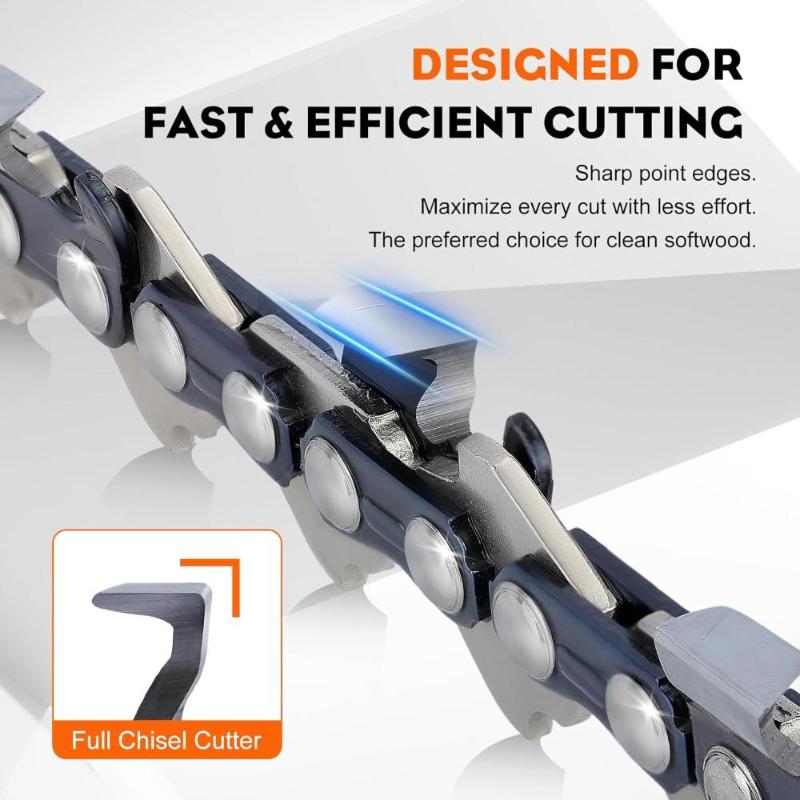 Load image into Gallery viewer, 18 Inch MS250 Full Chisel Chains .325 Pitch .063 Gauge 68 DL For Stihl MS250C MS251 MS230 MS210 025 023 021 Chainsaw # 26RM3-68
