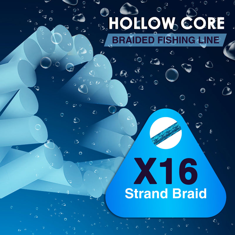 Load image into Gallery viewer, Reaction Tackle Hollow Core - 16 Strand Braided Fishing Line
