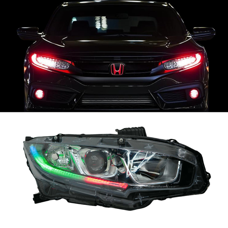 Load image into Gallery viewer, Honda Civic Multicolor Flow Series DRL Boards (2016-2021)
