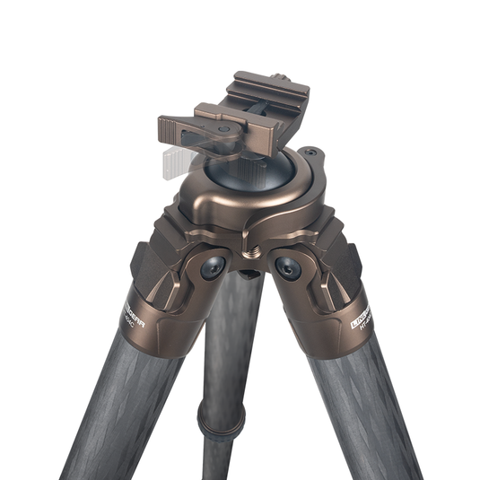 LINKOGEAR HT-404C Carbon Fiber Hunting Tripod Rest – Picatinny QR – Brown