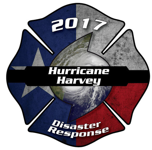 HURRICANE HARVEY DISASTER RESPONSE MALTESE CROSS HELMET DECAL