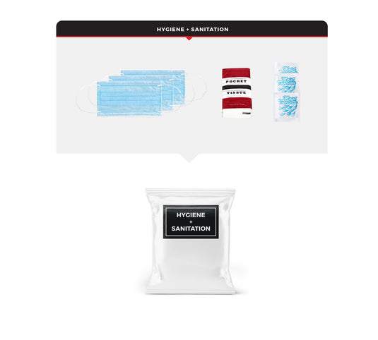 4 Person Necessity Survival Kit, Rolling Bag