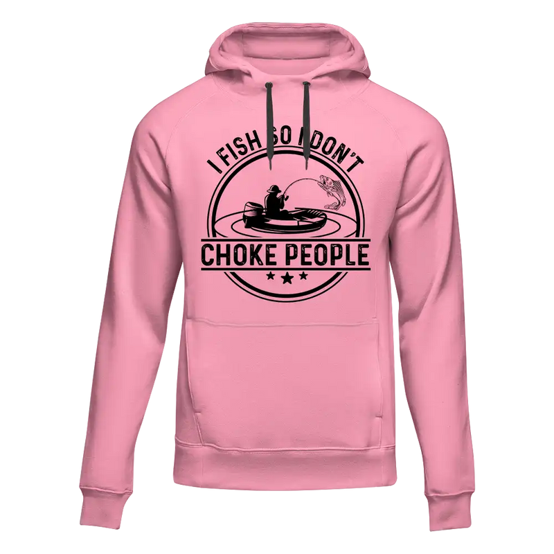 Load image into Gallery viewer, I Fish So I Don&#39;t Choke People v2 Unisex Hoodie
