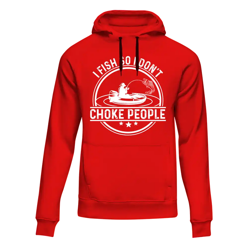 Load image into Gallery viewer, I Fish So I Don&#39;t Choke People v2 Unisex Hoodie
