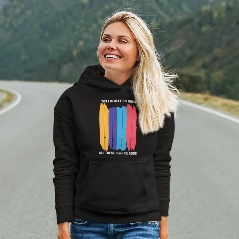 Load image into Gallery viewer, I Really Need All These Fishing Rods Unisex Hoodie
