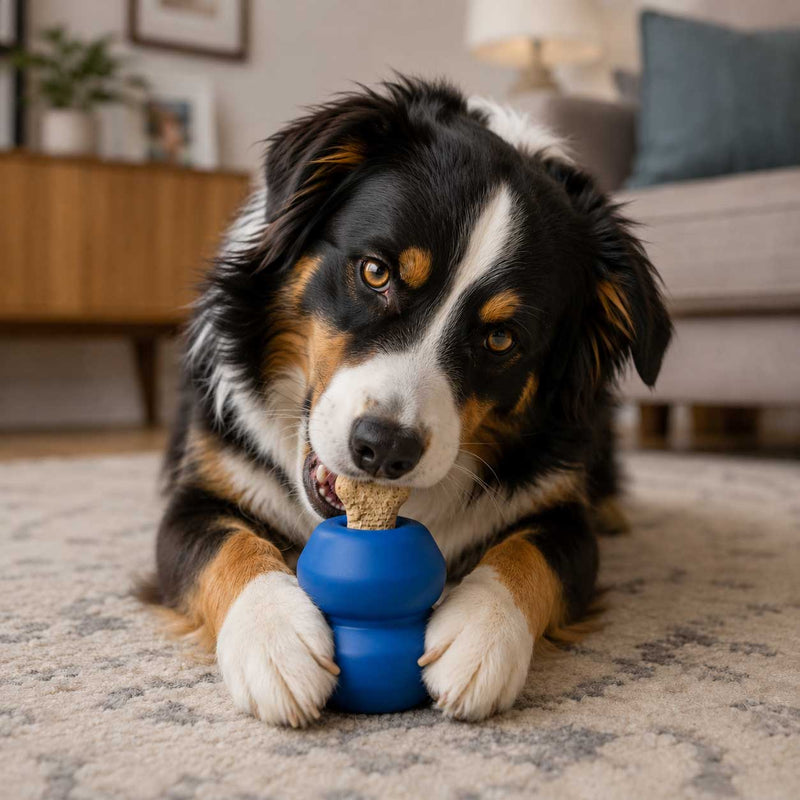 Load image into Gallery viewer, Double Trouble Dog Toy - Dual Chamber Treat Dispenser for Large Dogs | USA Made
