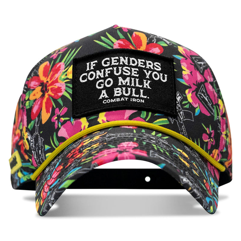 Load image into Gallery viewer, If Genders Confuse You Go Milk A Bull Patch Weekender Snapback Hat
