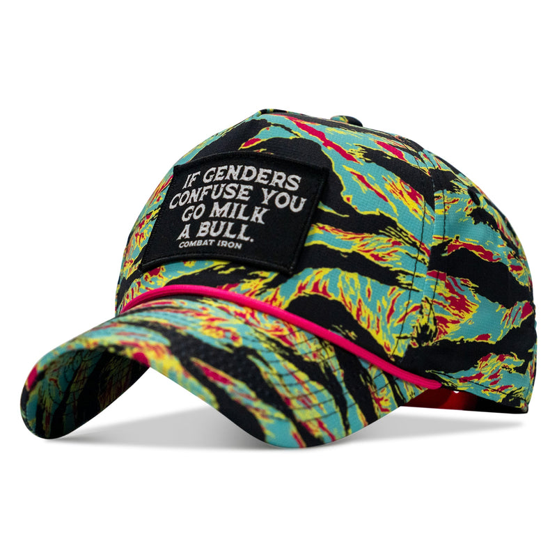 Load image into Gallery viewer, If Genders Confuse You Go Milk A Bull Patch Weekender Snapback Hat
