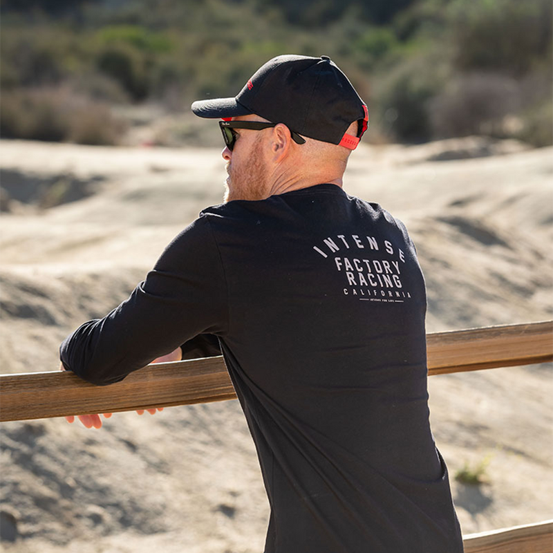 Load image into Gallery viewer, Men's INTENSE Factory Racing Black Long Sleeve Tee
