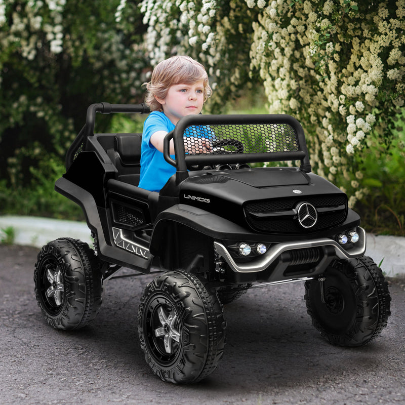 Load image into Gallery viewer, Mercedes-Benz Unimog 12V Kids Ride on Truck with Remote Control - Officially Licensed
