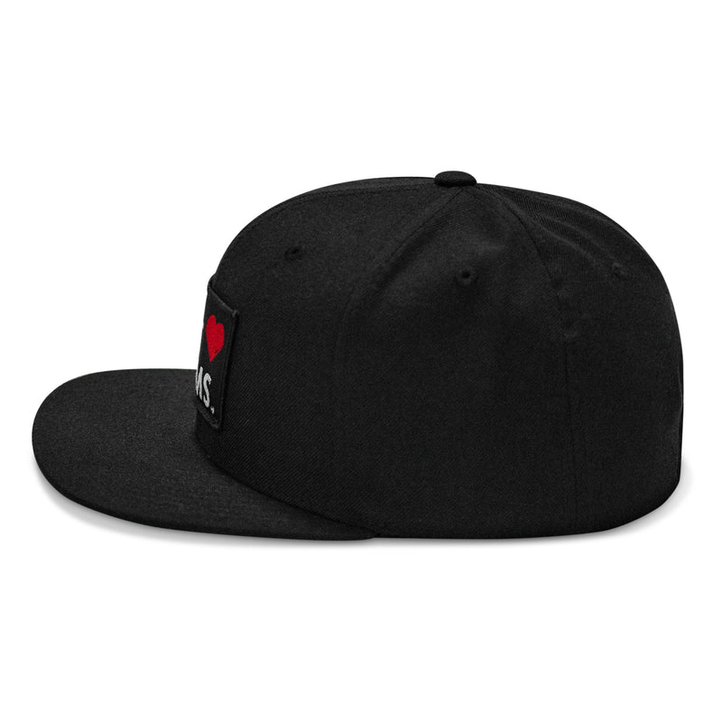 Load image into Gallery viewer, I Love Hot Moms Patch Flatbill Snapback Hat
