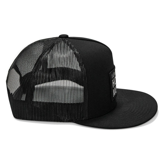 I Love Hot Moms Patch Flatbill Snapback Hat