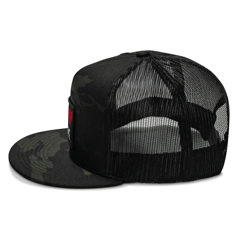 Load image into Gallery viewer, I Love Hot Moms Patch Flatbill Snapback Hat
