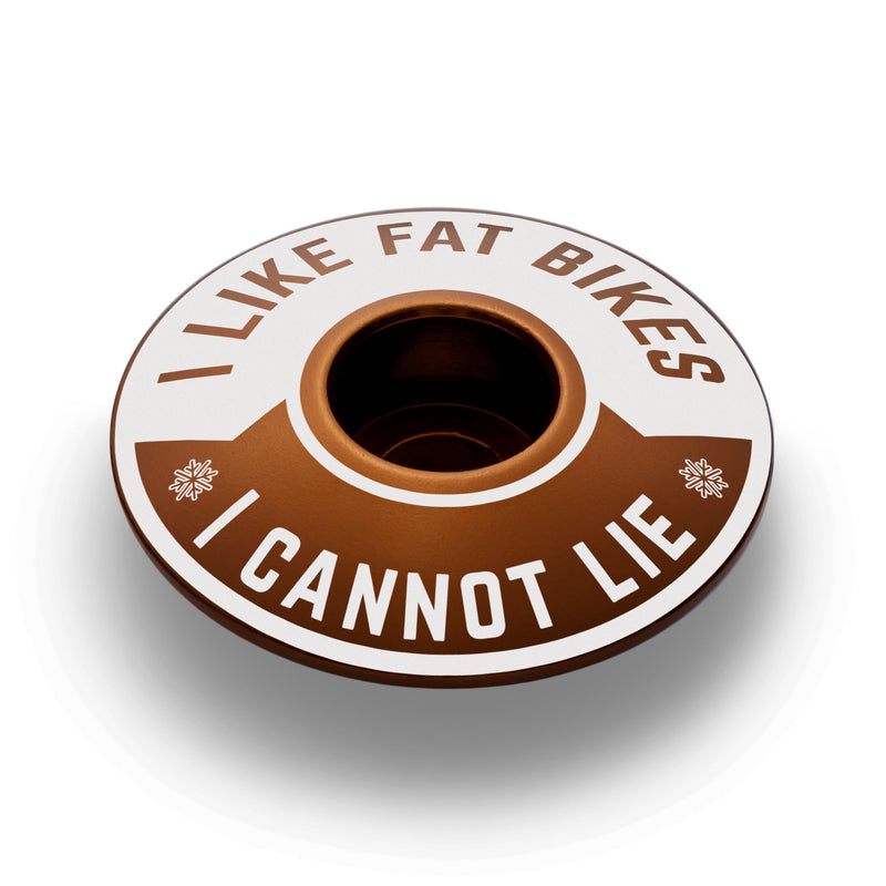 Load image into Gallery viewer, I Like Fat Bikes &amp; I Cannot Lie Bicycle Headset Cap
