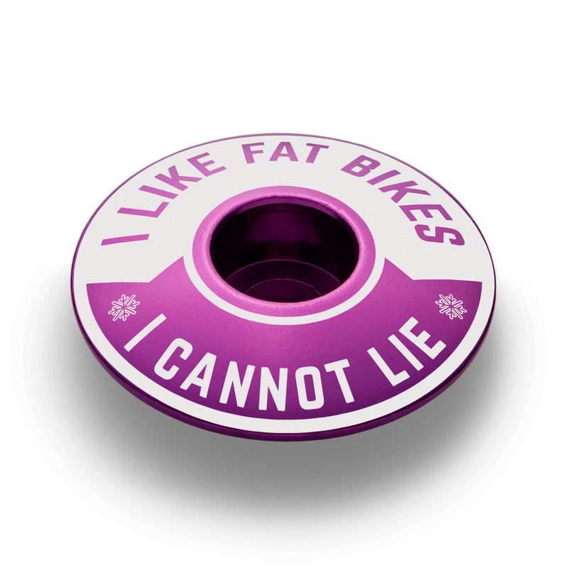 Load image into Gallery viewer, I Like Fat Bikes &amp; I Cannot Lie Bicycle Headset Cap
