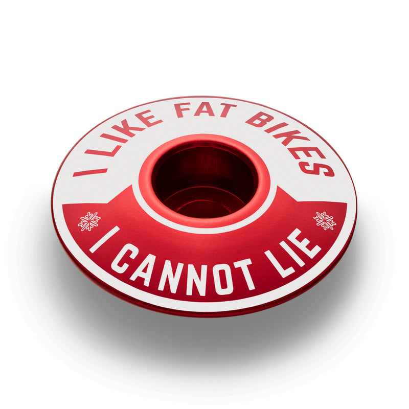Load image into Gallery viewer, I Like Fat Bikes &amp; I Cannot Lie Bicycle Headset Cap
