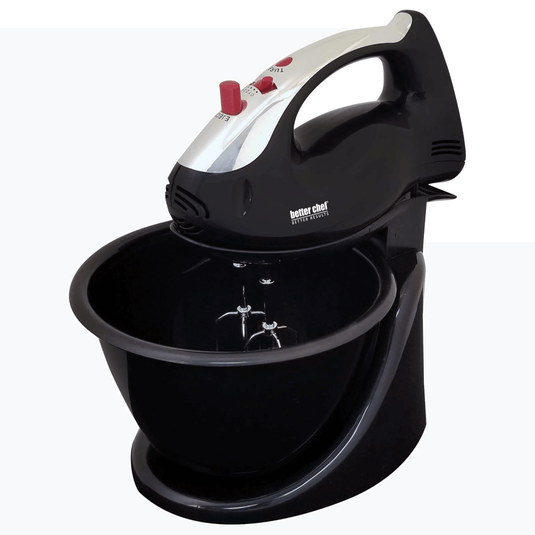Better Chef 200 Watt Stand/Hand Mixer with Mixing Bowl