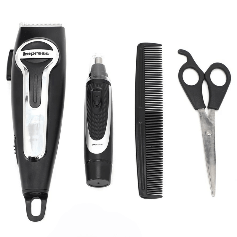 Load image into Gallery viewer, Impress 18-Pce Rechargeable Hair Clipper and Nose Trimmer Set
