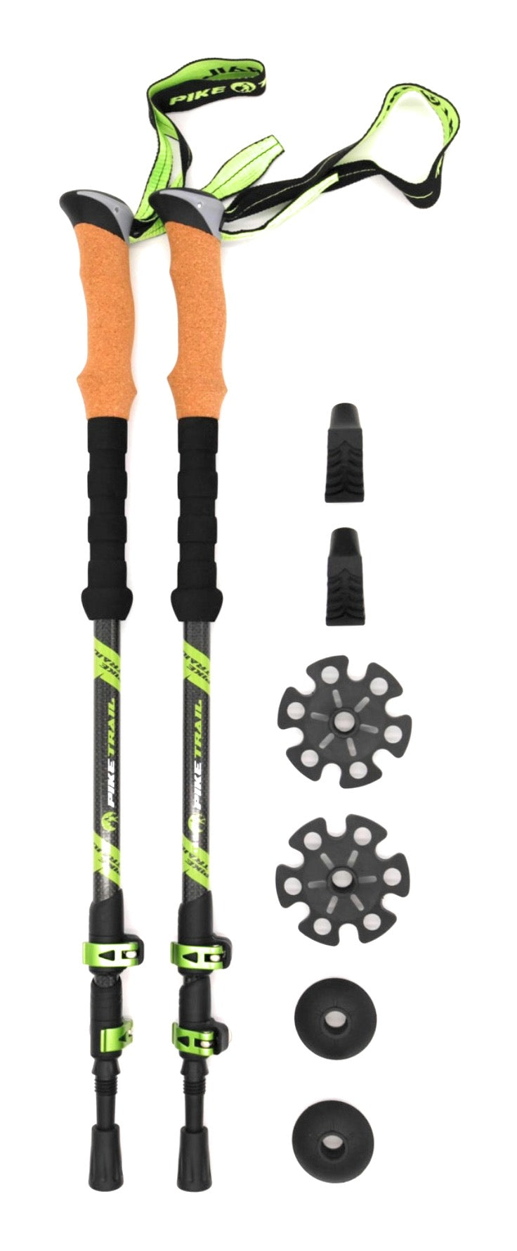Load image into Gallery viewer, Pike Trail Carbon Fiber Trekking Poles – Lightweight, Adjustable Hiking Poles for Every Adventure
