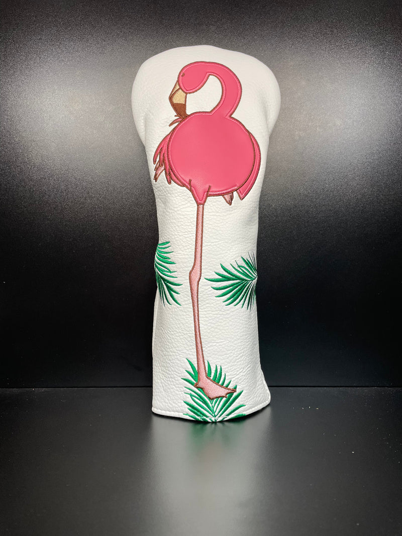 Load image into Gallery viewer, Tropical Flamingos Headcover
