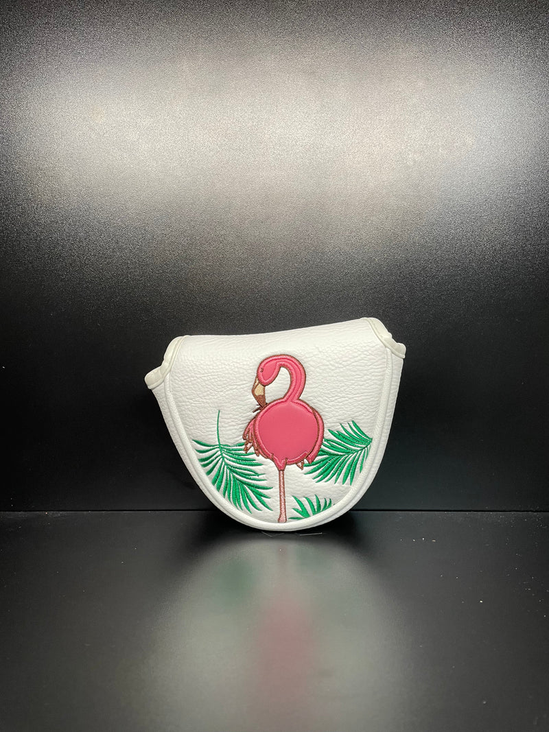 Load image into Gallery viewer, Tropical Flamingos Headcover
