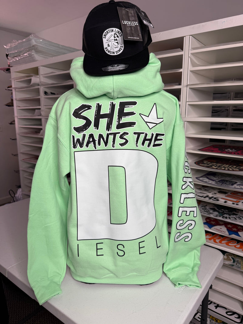 Load image into Gallery viewer, She Wants the Diesel Hoodie
