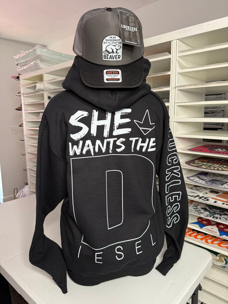 Load image into Gallery viewer, She Wants the Diesel Hoodie

