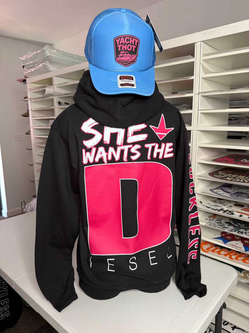 Load image into Gallery viewer, She Wants the Diesel Hoodie
