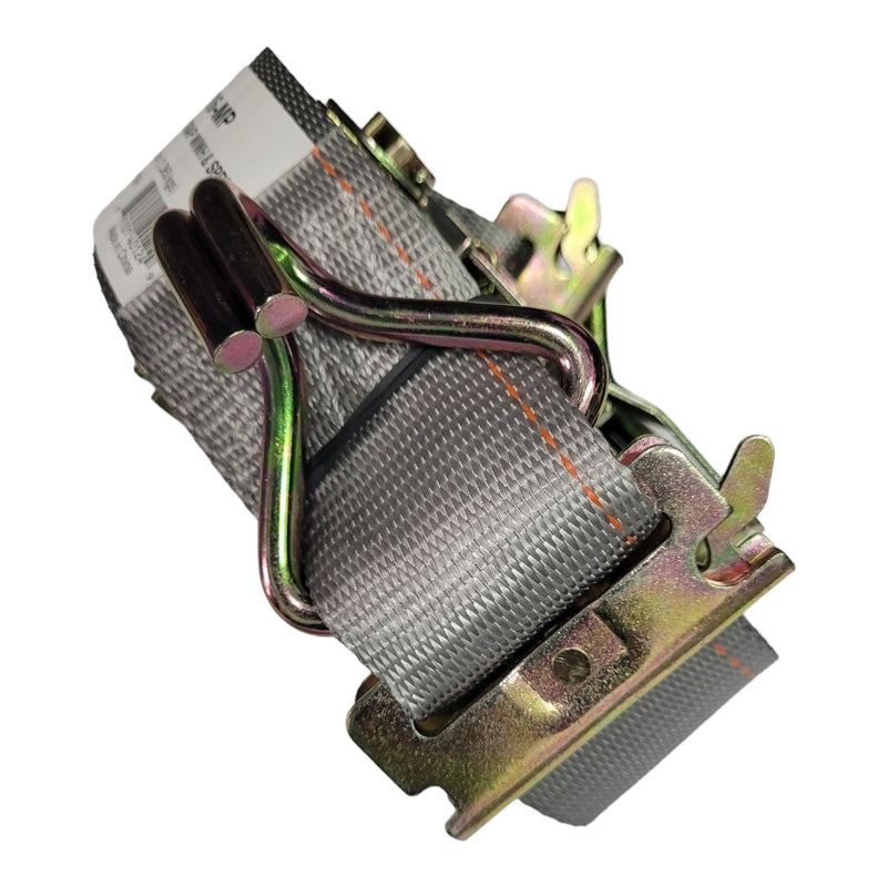 Load image into Gallery viewer, 2&quot; x 16 Ft Van Ratchet Strap Logistic E-Track w/ Spring E Fittings &amp; J Hooks | R16EW
